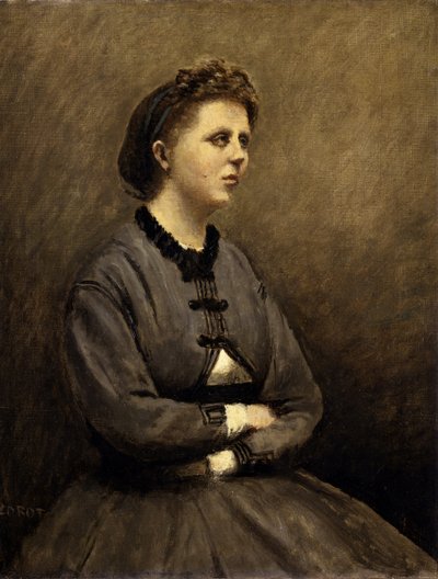 Mme de Larochenoire, Frau des Malers von Jean Baptiste Camille Corot